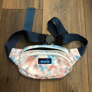 Kavu Waist Bag / Fanny Pack Double Zip Pockets Heavy Duty Belt Clip Colorful